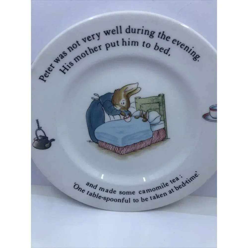 Peter Rabbit Nursery Plate by Wedgwood Plate 7”  - Beatrix Potter